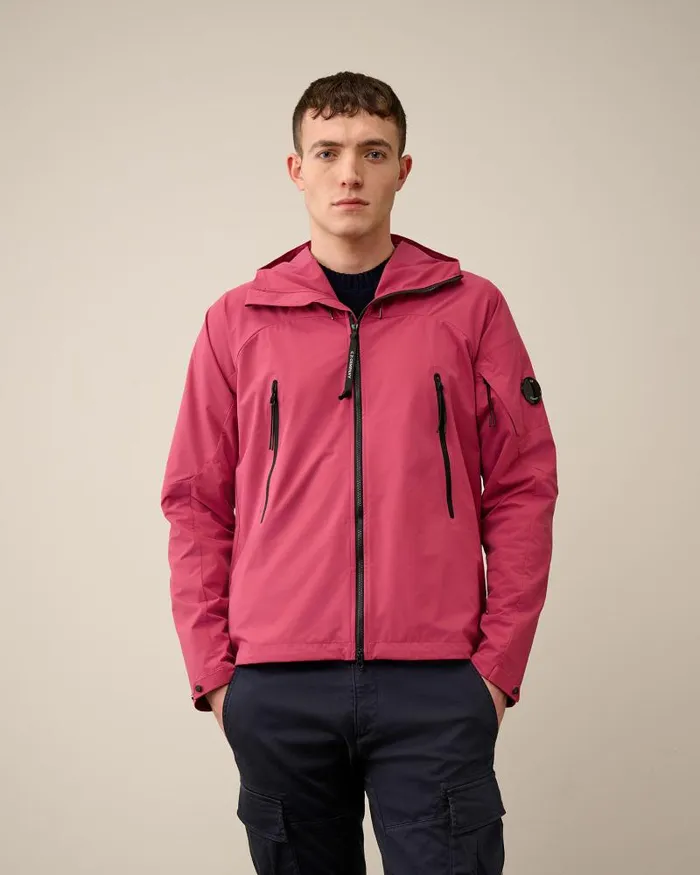Man ProTek Hooded Jacket Red Bud CP Company Jacket and Coats