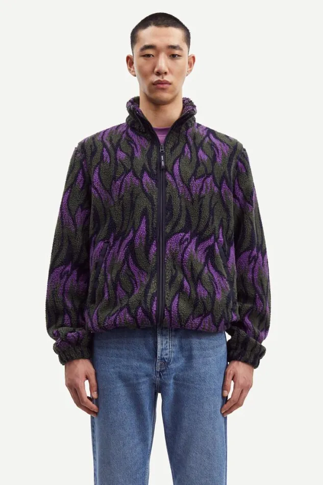 Man Rune Full Zip Aop 11705 Sunset Flame Samse Samse Sweatshirts and Hoodies