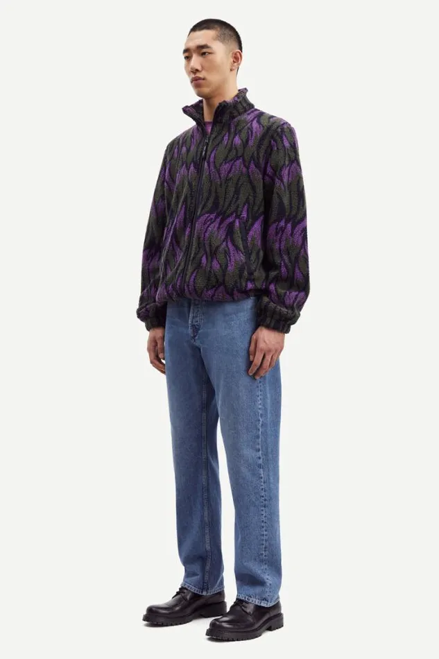 Man Rune Full Zip Aop 11705 Sunset Flame Samse Samse Sweatshirts and Hoodies