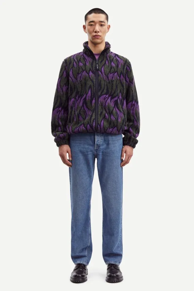 Man Rune Full Zip Aop 11705 Sunset Flame Samse Samse Sweatshirts and Hoodies