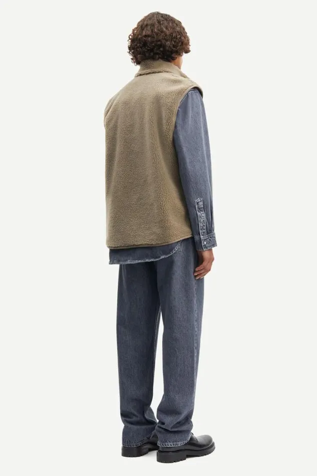 Man Rune New Zip Vest 11705 Fallen Rock Samse Samse Jackets and Coats