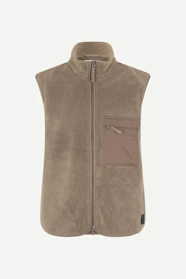 Man Rune New Zip Vest 11705 Fallen Rock Samse Samse Jackets and Coats