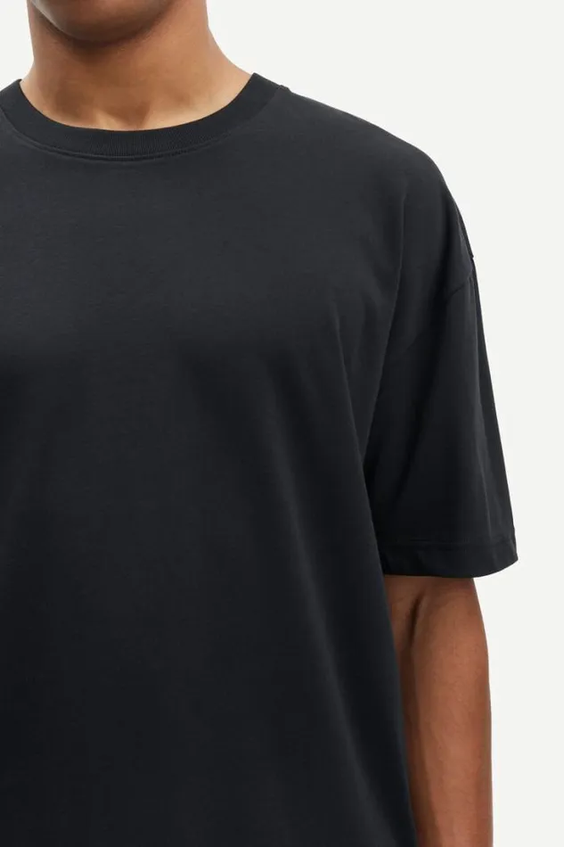 Man Sahudson Tshirt 15097 Black Samse Samse Tshirts and Polos