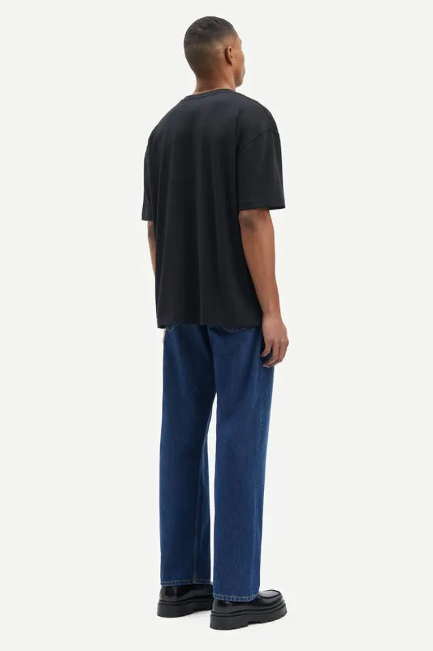 Man Sahudson Tshirt 15097 Black Samse Samse Tshirts and Polos