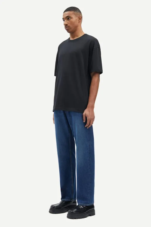 Man Sahudson Tshirt 15097 Black Samse Samse Tshirts and Polos