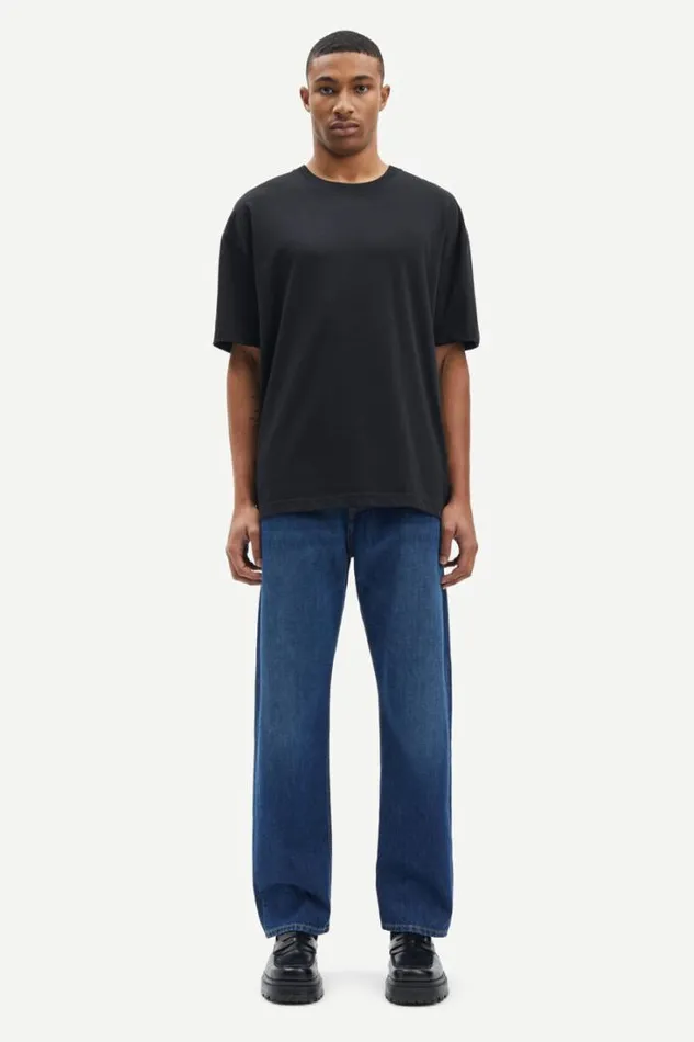 Man Sahudson Tshirt 15097 Black Samse Samse Tshirts and Polos