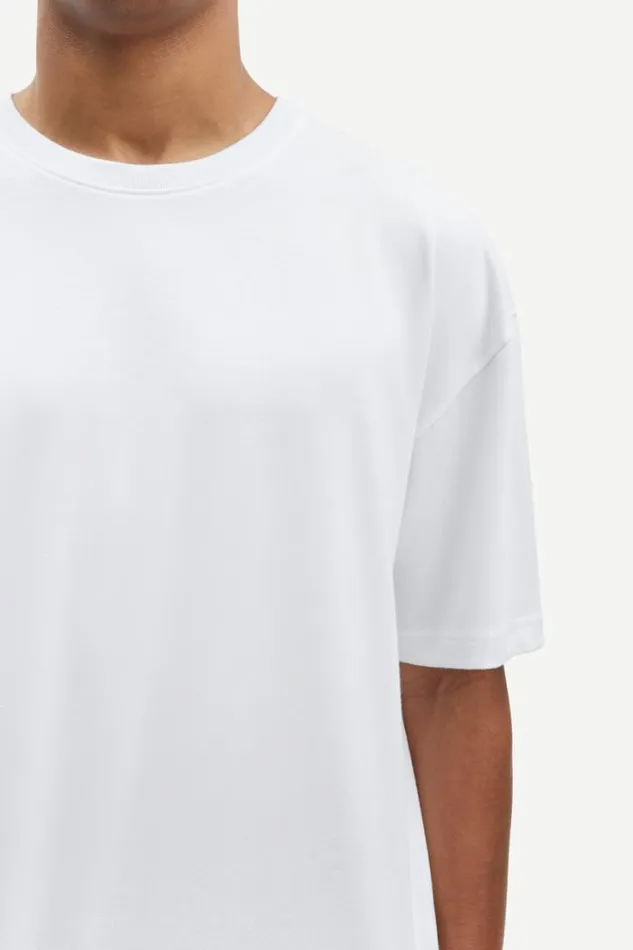 Man Sahudson Tshirt 15097 White Samse Samse Tshirts and Polos