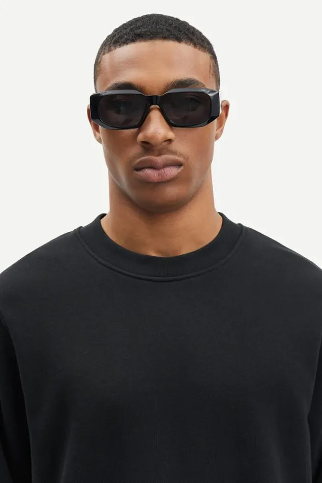 Man Saleonardo Sweatshirt 15094 Black Samse Samse Sweatshirts and Hoodies