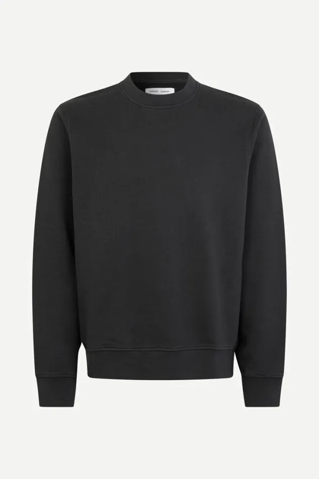 Man Saleonardo Sweatshirt 15094 Black Samse Samse Sweatshirts and Hoodies