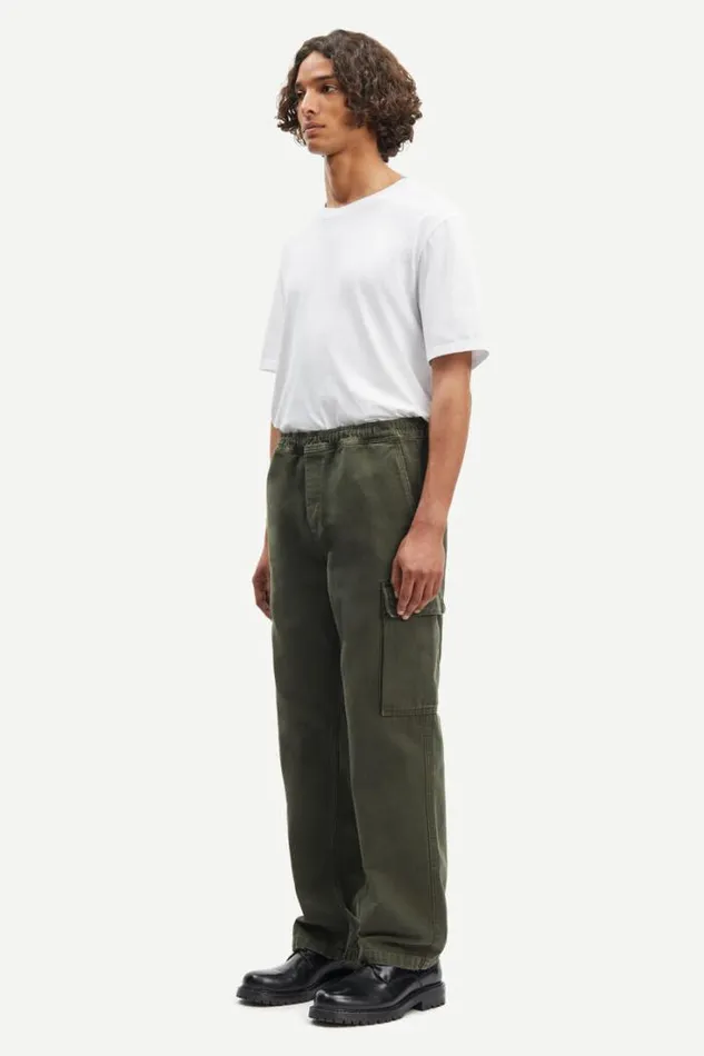 Man Samagnus Cargo Trousers 14997 Climbing Ivy Samse Samse Trousers