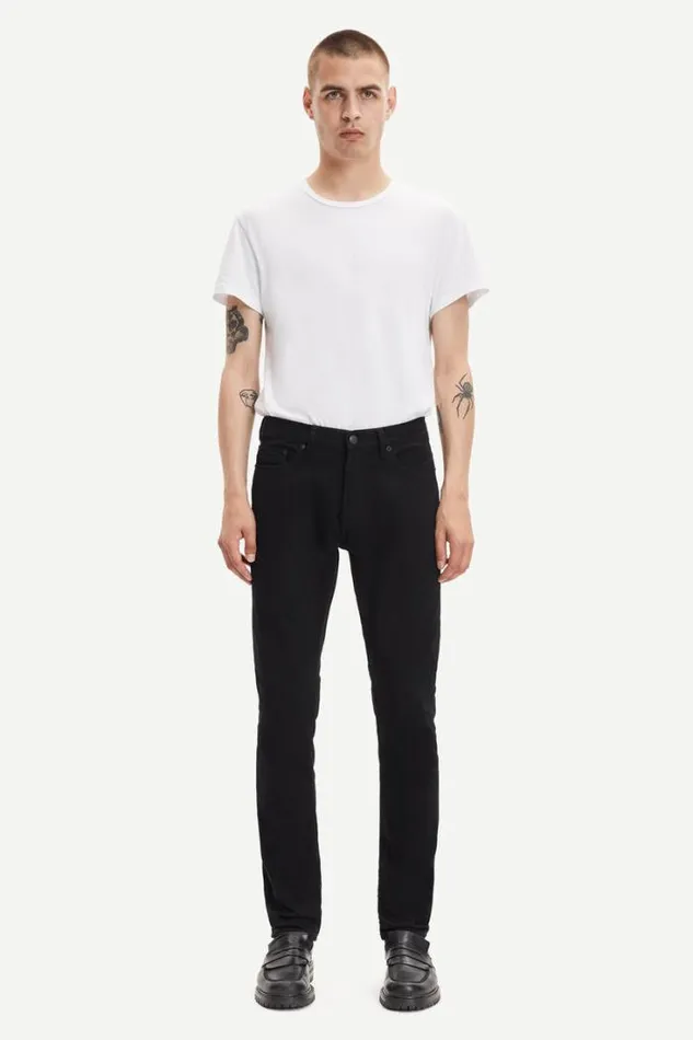 Man Stefan Jean 5890 Black Rinse Samse Samse Jeans