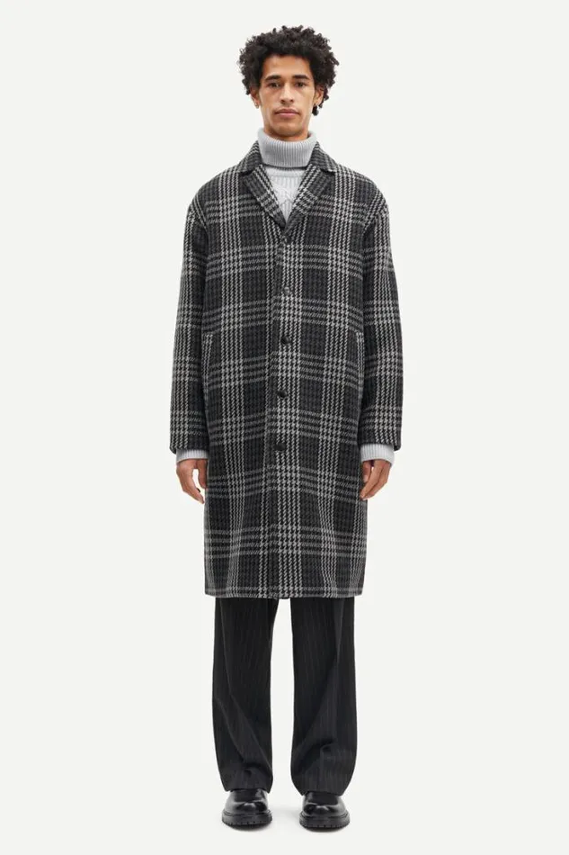 Man Stefano Coat 14529 Black Ch Samse Samse Jackets and Coats