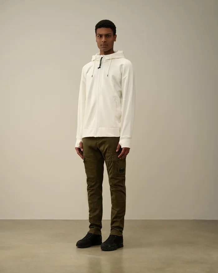 Man Stretch Sateen Ergonomic Lens Cargo Pants Ivy Green CP Company Trousers