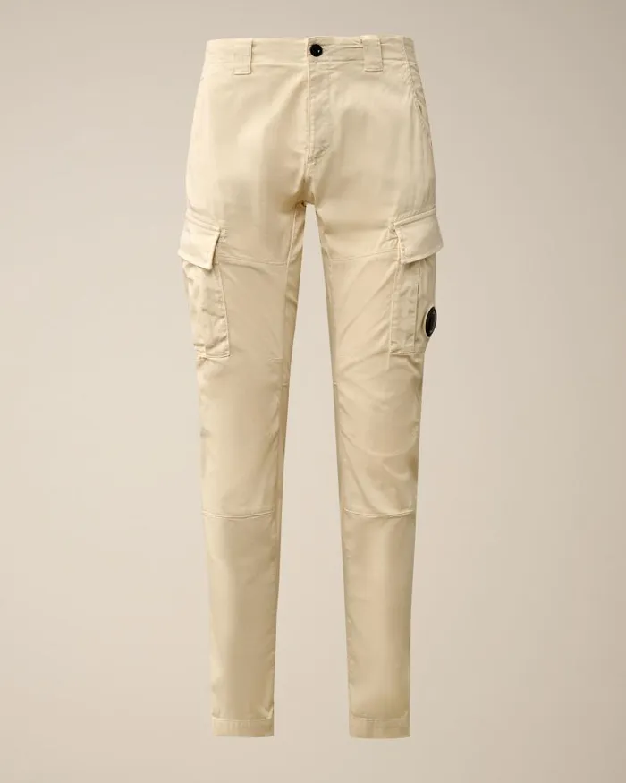 Man Stretch Sateen Ergonomic Lens Cargo Pants Pistachio Shell 8211 Beige CP Company Trousers Man Stretch Sateen Ergonomic Lens Cargo Pants Pistachio Shell 8211 Beige CP Company Trousers