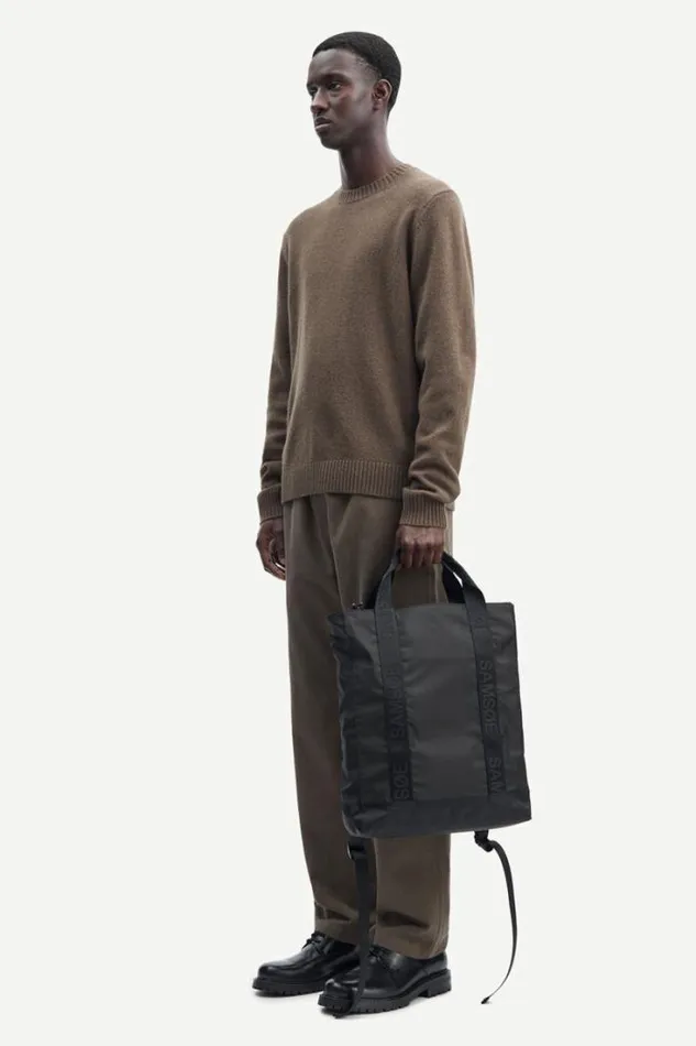 Man Sylli Crew Neck 132 Crocodile Samse Samse Knitwear