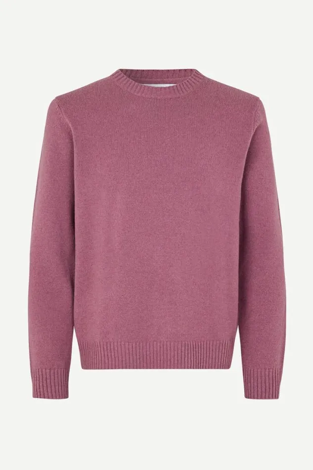 Man Sylli Crew Neck 132 Tulipwood Samse Samse Knitwear