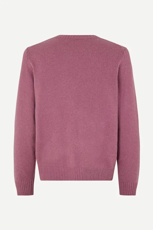 Man Sylli Crew Neck 132 Tulipwood Samse Samse Knitwear