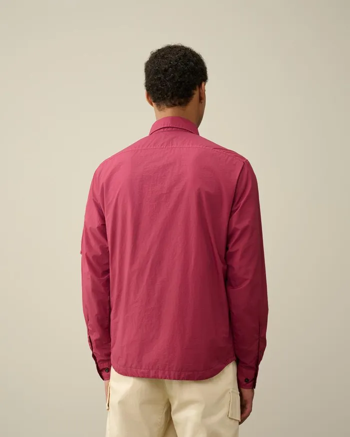 Man Taylon L Zipped Shirt Red Bud CP Company Shirt