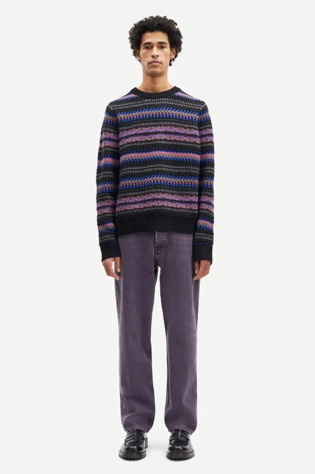 Man Tiago Crew Neck 11250 Tulipwood St Samse Samse Knitwear