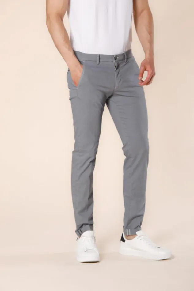 Man Torino Style Chino Pants In Cotton And Tencel With Microstripes Print Slim Mason039s Pants Man Torino Style Chino Pants In Cotton And Tencel With Microstripes Print Slim Mason039s Pants