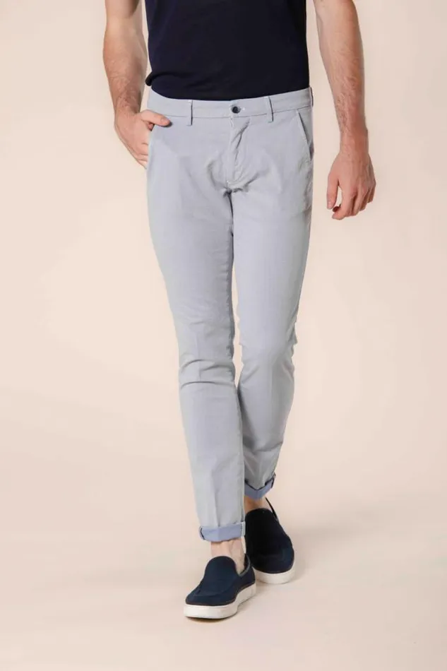 Man Torino Style Chino Pants In Jacquard Cotton Slim Mason039s Pants