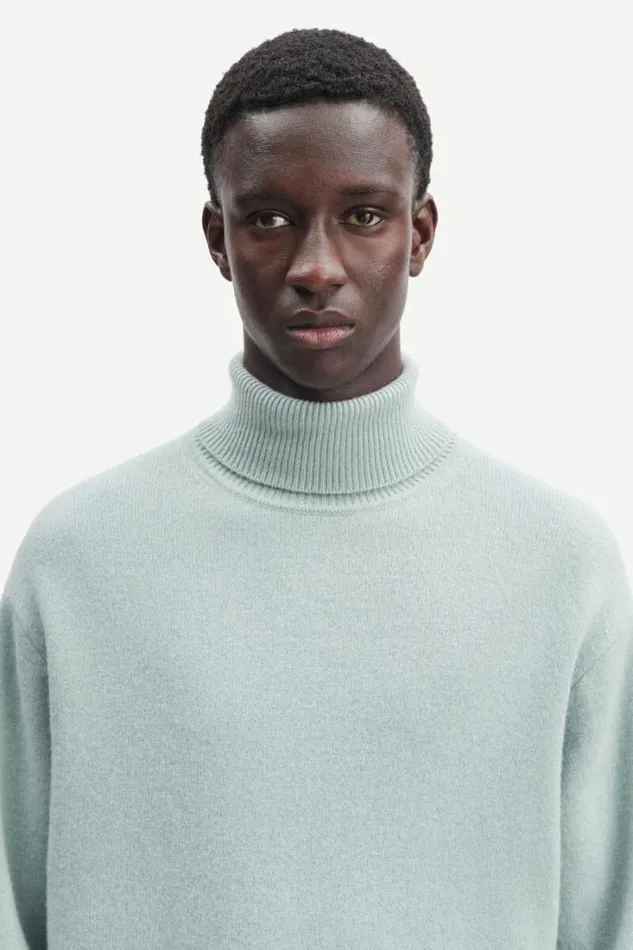 Man Viktor Turtle Neck 12758 Iceberg Green Samse Samse Knitwear