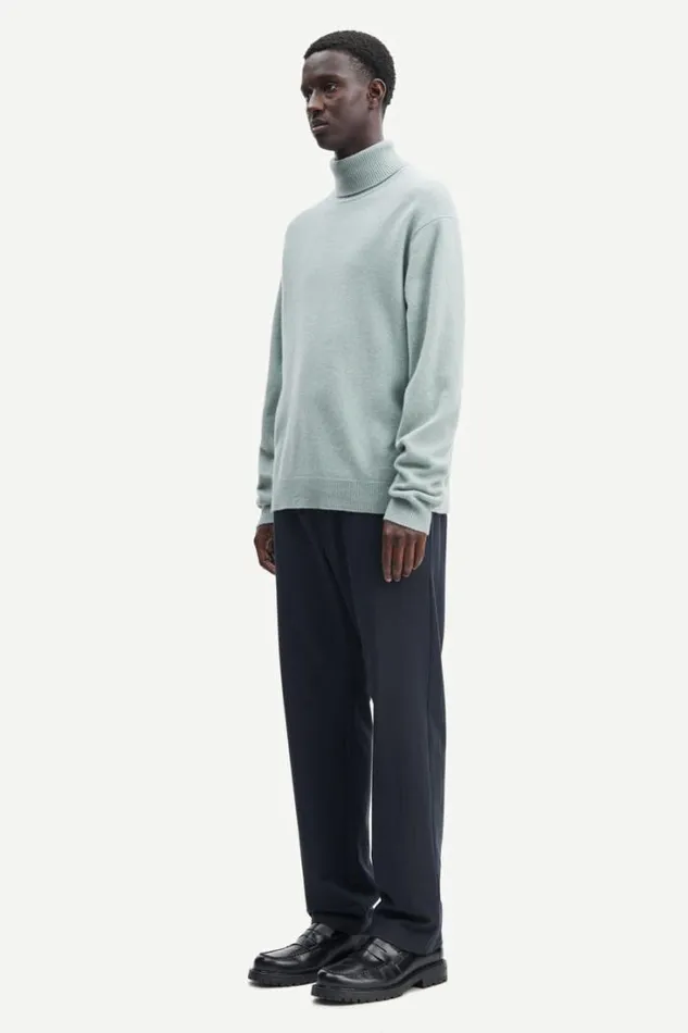 Man Viktor Turtle Neck 12758 Iceberg Green Samse Samse Knitwear