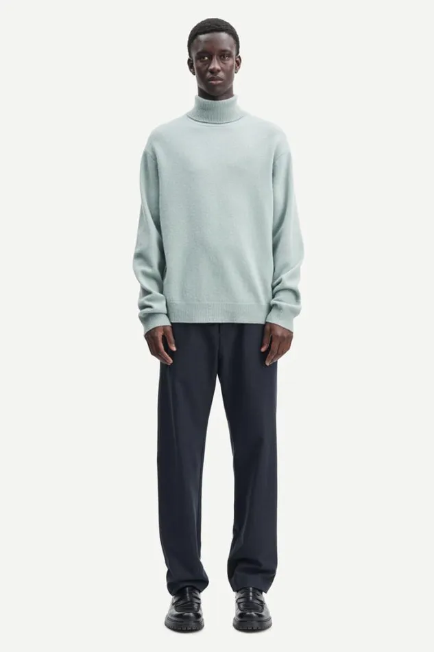 Man Viktor Turtle Neck 12758 Iceberg Green Samse Samse Knitwear
