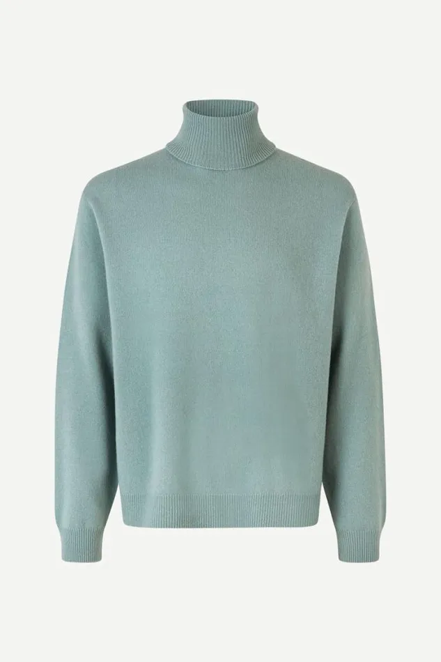 Man Viktor Turtle Neck 12758 Iceberg Green Samse Samse Knitwear