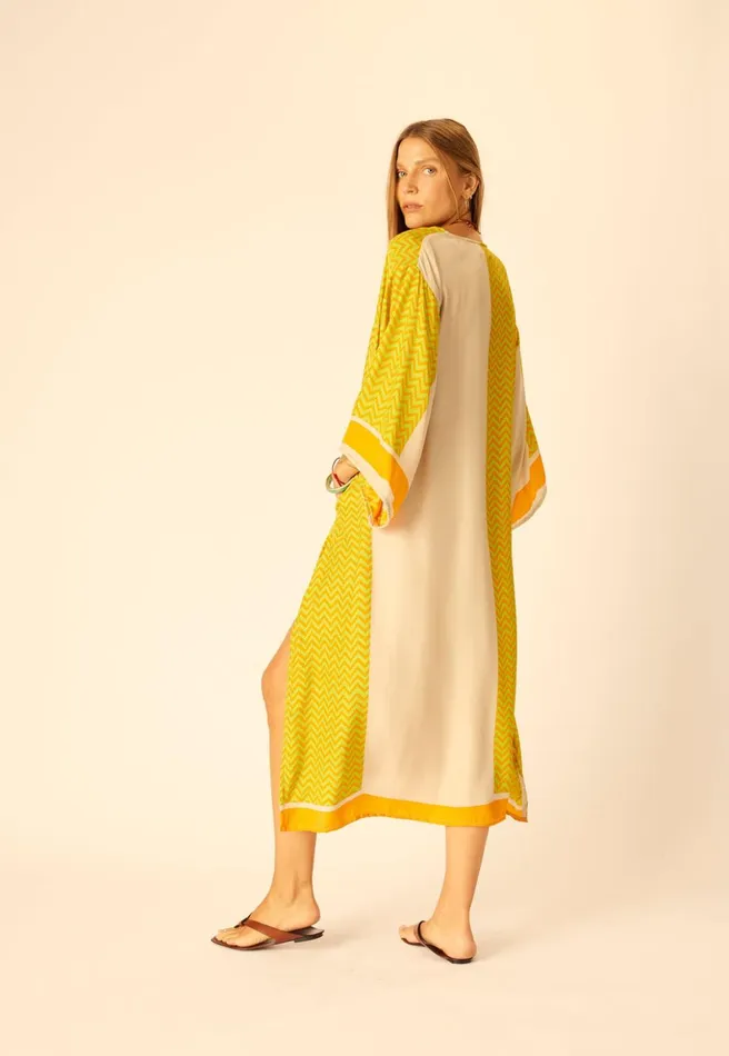 Marin Dress With Sash Block Zigzag Aubergine Women Natalie Martin Dresses