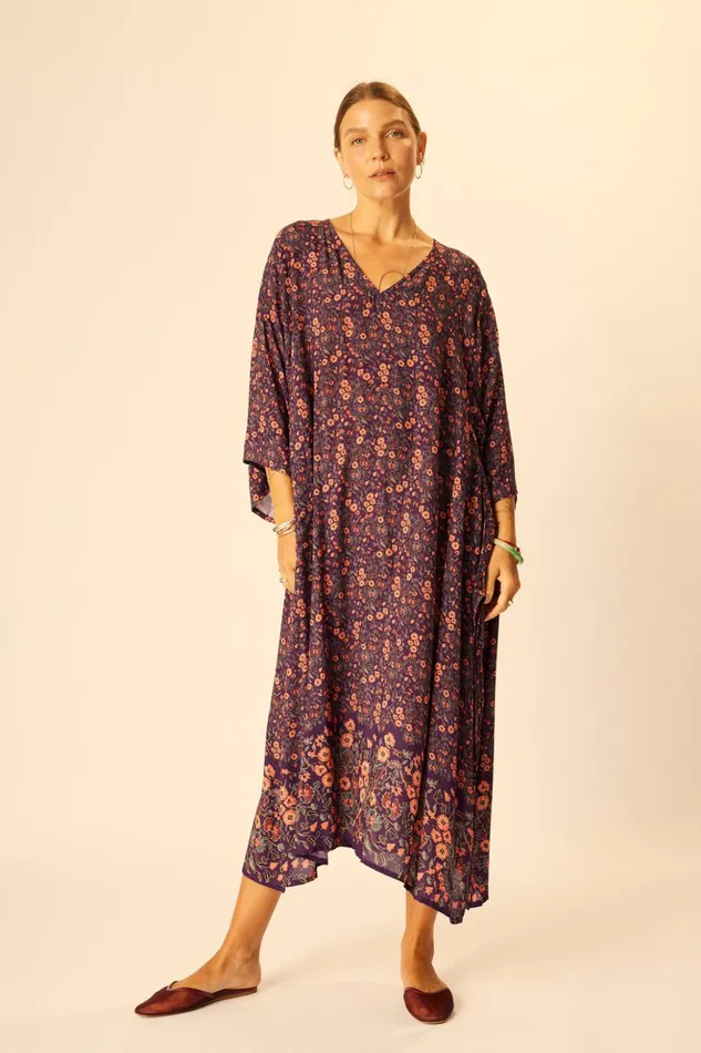 Marin Dress With Sash Petite Fleur Aubergine Women Natalie Martin Dresses