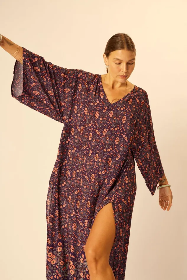 Marin Dress With Sash Petite Fleur Aubergine Women Natalie Martin Dresses