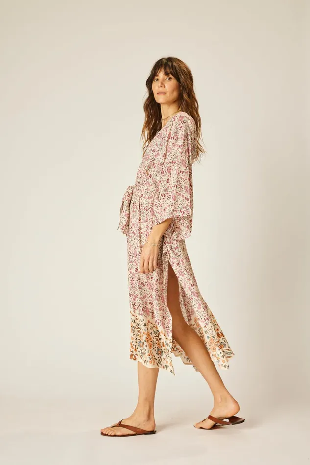 Marin Dress With Sash Petite Fleur Rose Women Natalie Martin Coverups