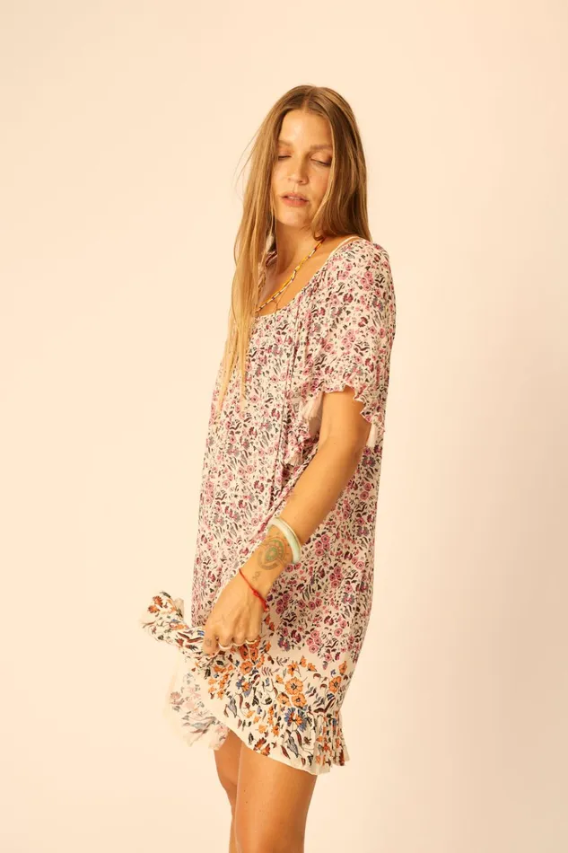 Marina Dress Petite Fleur Rose Women Natalie Martin Coverups