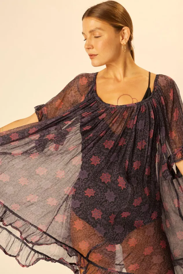 Marina Dress Snowflake Aubergine Women Natalie Martin Dresses