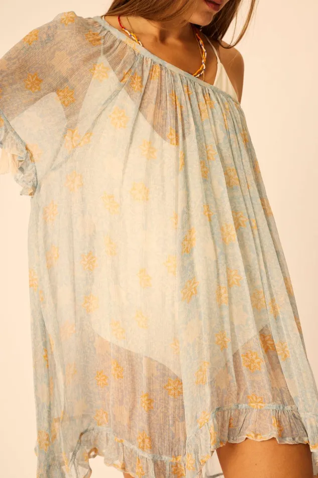 Marina Dress Snowflake Tangerine Women Natalie Martin Coverups