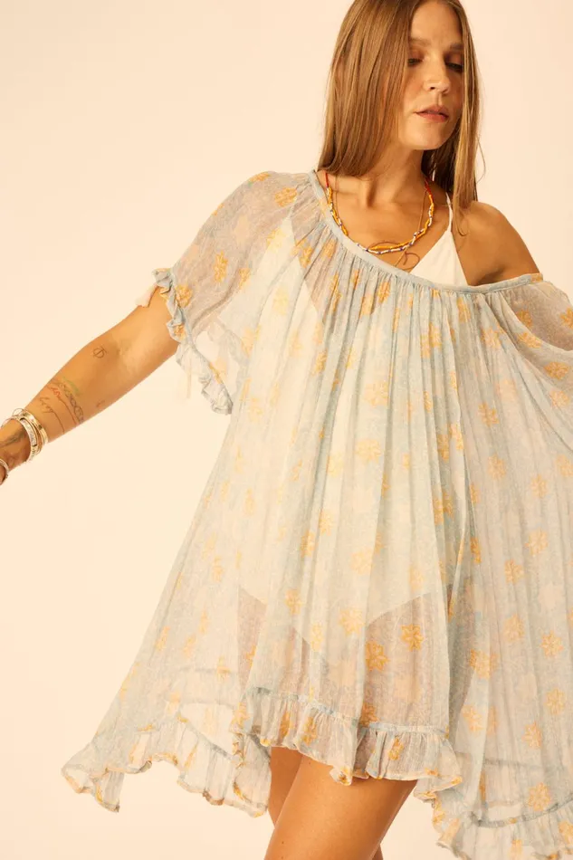 Marina Dress Snowflake Tangerine Women Natalie Martin Coverups