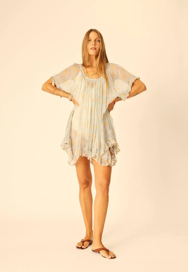 Marina Dress Snowflake Tangerine Women Natalie Martin Dresses