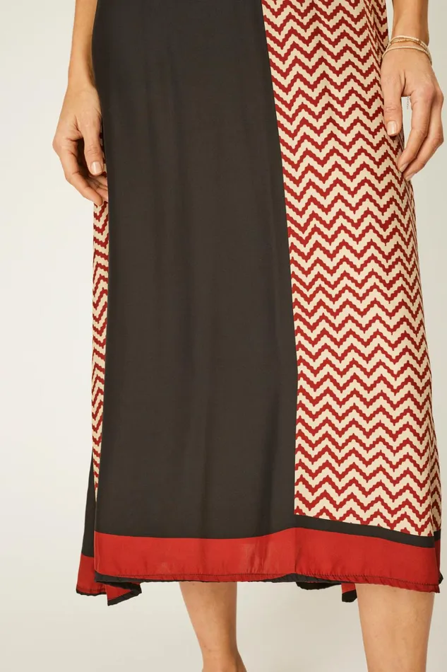 Marlien Dress Block Zigzag Noire Women Natalie Martin Coverups