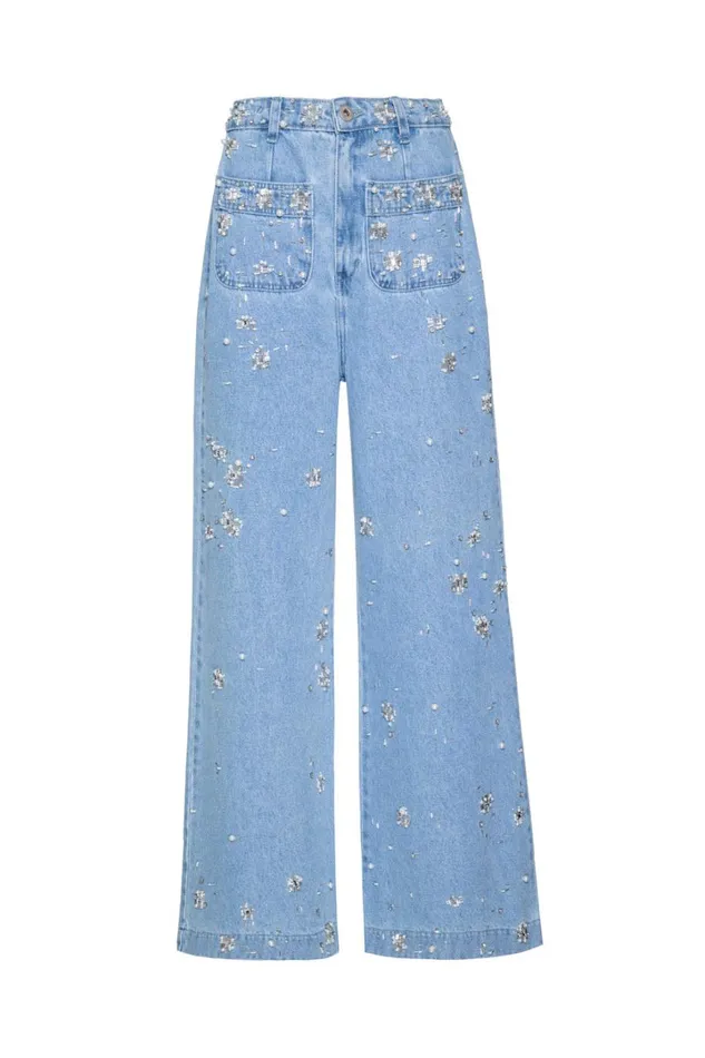 Matching Sets Women Patbo HandBeaded Jeans Denim
