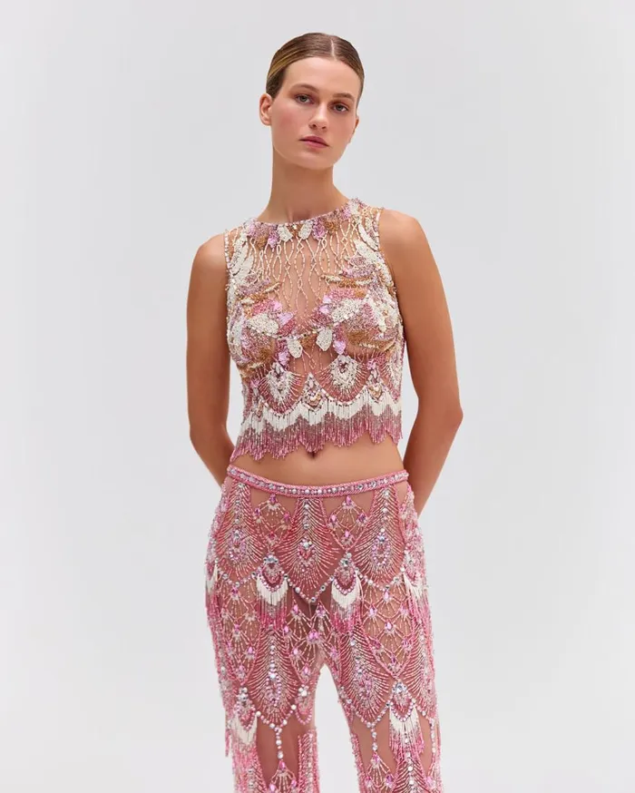 Matching Sets Women Patbo HandBeaded Pants Multi