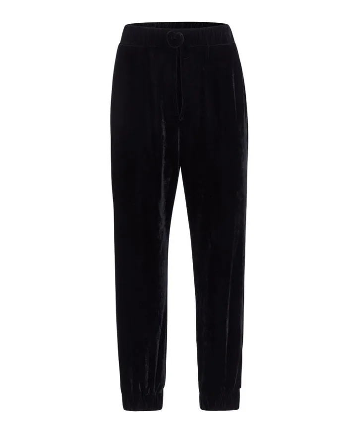 Matching Sets Women Patbo Luxe Velvet Jogger Black