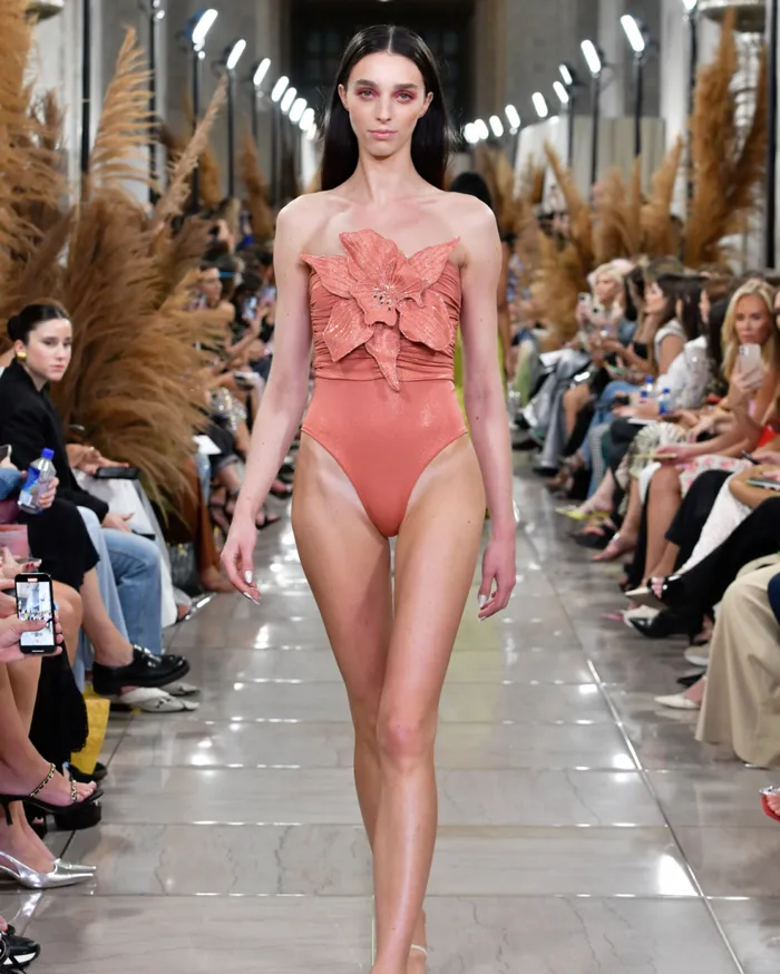 Matching Sets Women Patbo Metallic Jersey Orchid Bodysuit Terracotta