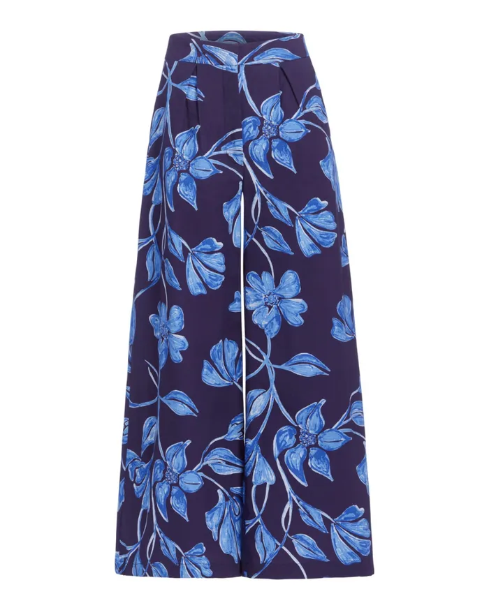 Matching Sets Women Patbo Nightflower Wide Leg Pant Indigo