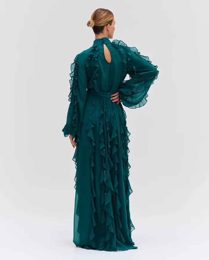 Matching Sets Women Patbo Ruffle Maxi Skirt Galapagos