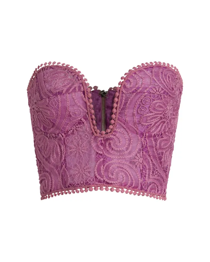 Matching Sets Women Patbo Strapless Lace Bustier Orchid