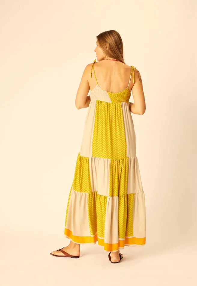 Melanie Dress Block Zig Zag Aubergine Women Natalie Martin Dresses