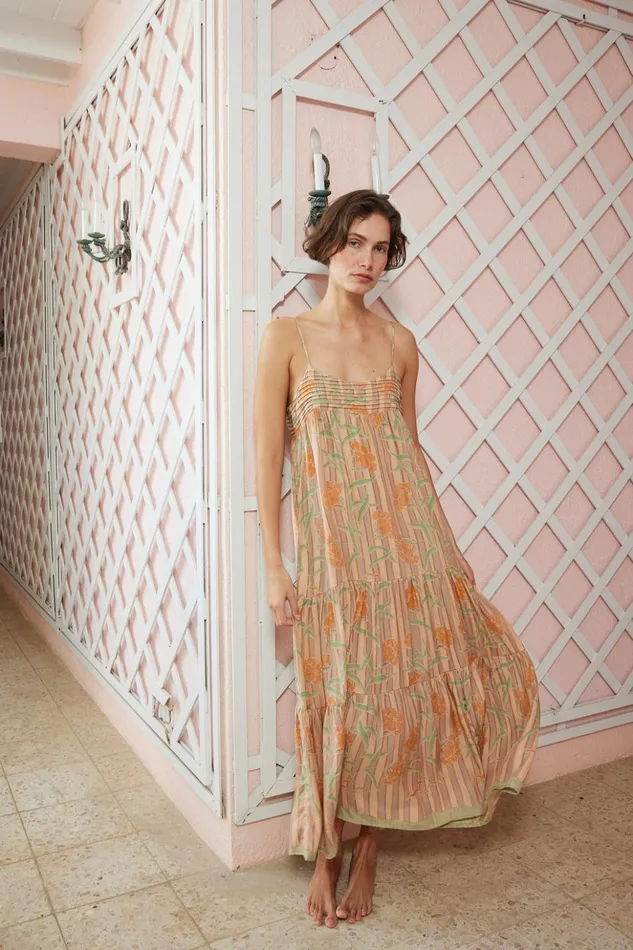 Melanie Dress Chamomile Apricot Women Natalie Martin Dresses