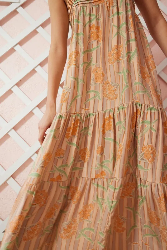 Melanie Dress Chamomile Apricot Women Natalie Martin Dresses