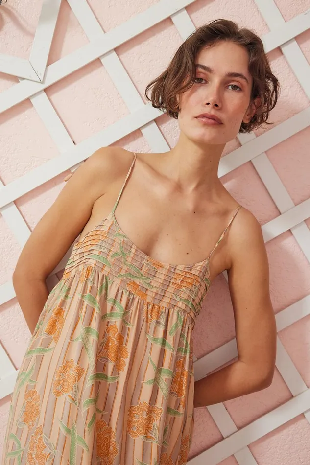 Melanie Dress Chamomile Apricot Women Natalie Martin Dresses